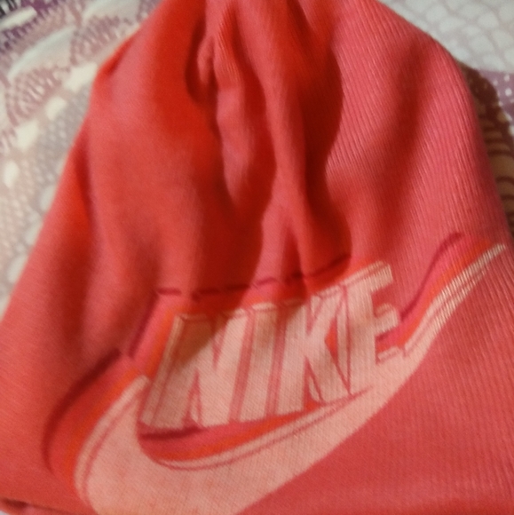 Pink Nike beanie